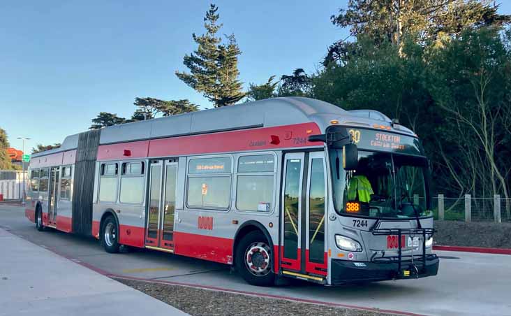 MUNI New Flyer Xcelsior XT60 New Flyer 7244